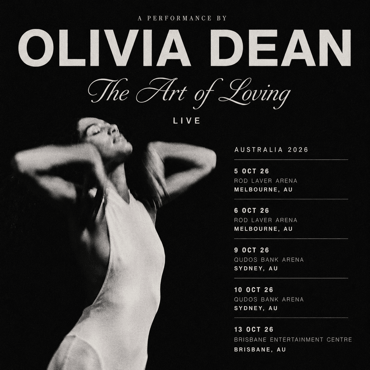 Olivia Dean — Rod Laver Arena, Melbourne
